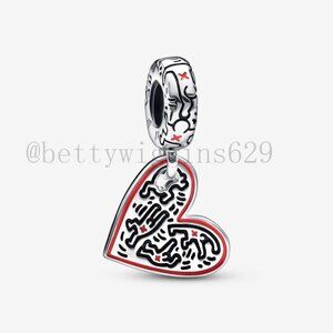 Pandora Keith Haring™ x Pandora Line Art People Heart Dangle Charm